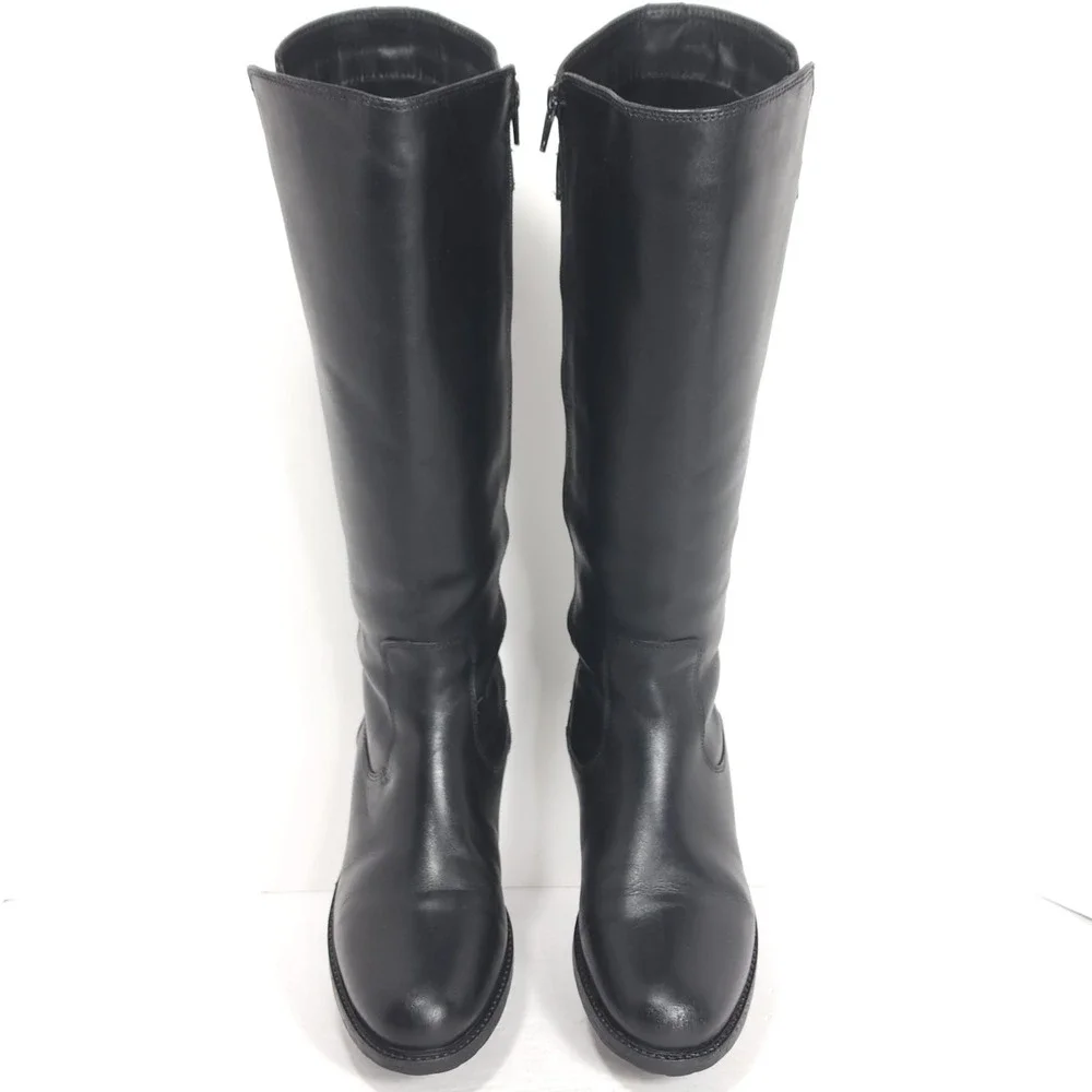 SANTANA CANADA Palomino Waterproof Leather Equestrian Riding Zip Boots Women's 8